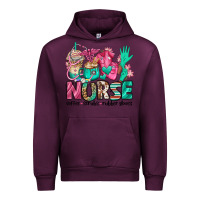 Mauve Wine nurse coffee scrubs rubber gloves Urban Hoodie - Jasminsmagicworld
