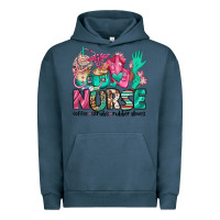 Pigment Midnight Navy nurse coffee scrubs rubber gloves Urban Hoodie - Jasminsmagicworld