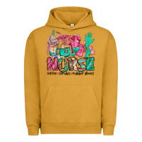 Pigment Peanut Butter nurse coffee scrubs rubber gloves Urban Hoodie - Jasminsmagicworld