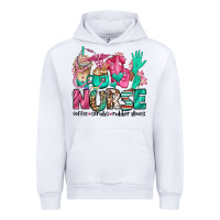 White nurse coffee scrubs rubber gloves Urban Hoodie - Jasminsmagicworld