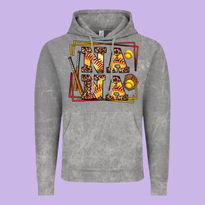 Softball  Nana Vintage Hoodie Designed By Adodesignshop
