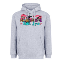 Heather Grey handmade with love Heavyweight Hoodie - RanaPortraitStore