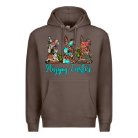 Coffee happy easter leopard cowhide turquoise cactus bunny's Premium Hoodie - JahusDesignShop