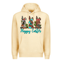 Pina Colada happy easter leopard cowhide turquoise cactus bunny's Premium Hoodie - JahusDesignShop