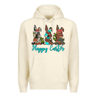 Sandshell happy easter leopard cowhide turquoise cactus bunny's Premium Hoodie - JahusDesignShop