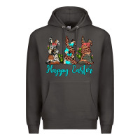 Smoke happy easter leopard cowhide turquoise cactus bunny's Premium Hoodie - JahusDesignShop