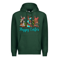 Sports Green happy easter leopard cowhide turquoise cactus bunny's Premium Hoodie - JahusDesignShop