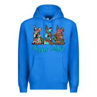 True Royal happy easter leopard cowhide turquoise cactus bunny's Premium Hoodie - JahusDesignShop