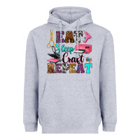 Eat Sleep Craft Repeat Heavyweight Hoodie | Teevron