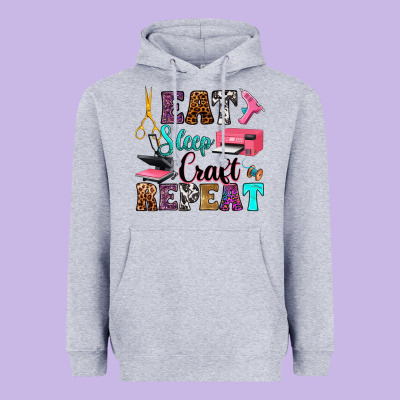 Heavyweight Hoodie eat sleep craft repeat