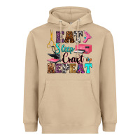 Mushroom eat sleep craft repeat Heavyweight Hoodie - RanaPortraitStore