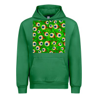 Emerald halloween eye balls seamless pattern Urban Hoodie - BundleAndBundleShop