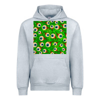Heather Grey halloween eye balls seamless pattern Urban Hoodie - BundleAndBundleShop