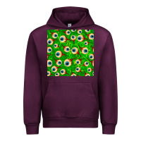 Mauve Wine halloween eye balls seamless pattern Urban Hoodie - BundleAndBundleShop