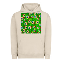 Pigment French Oak halloween eye balls seamless pattern Urban Hoodie - BundleAndBundleShop