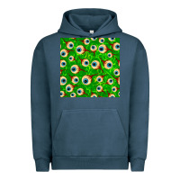 Pigment Midnight Navy halloween eye balls seamless pattern Urban Hoodie - BundleAndBundleShop