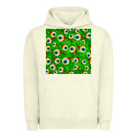 Pigment Pistachio halloween eye balls seamless pattern Urban Hoodie - BundleAndBundleShop