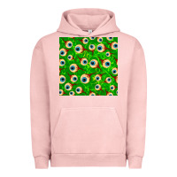 Pigment Salmon halloween eye balls seamless pattern Urban Hoodie - BundleAndBundleShop