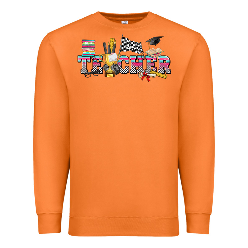 Race With Teacher Premium Sweatshirt by texasbilliewilder | Teevron