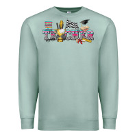 Seafoam race with teacher Premium Sweatshirt - texasbilliewilder