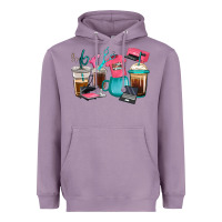 Lavender crafting coffee cups Heavyweight Hoodie - RanaPortraitStore