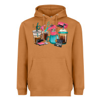 Meerkat crafting coffee cups Heavyweight Hoodie - RanaPortraitStore
