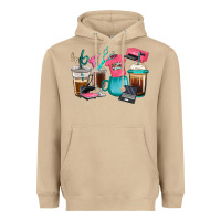 Mushroom crafting coffee cups Heavyweight Hoodie - RanaPortraitStore