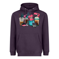 Plum crafting coffee cups Heavyweight Hoodie - RanaPortraitStore