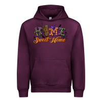 Mauve Wine halloween home sweet home Urban Hoodie - BundleAndBundleShop