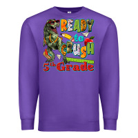 Purple ready to crush fifth grade Premium Sweatshirt - texasbilliewilder