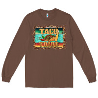 Chestnut taco tribe western background Long Sleeve Tee - BarkalooDesign