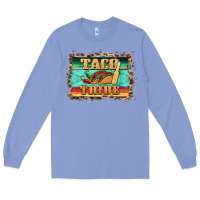 Colony Blue taco tribe western background Long Sleeve Tee - BarkalooDesign