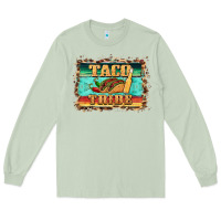 Matcha taco tribe western background Long Sleeve Tee - BarkalooDesign