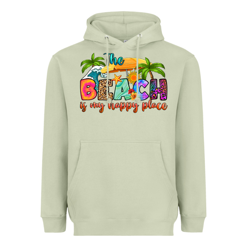 The Beach Is My Happy Place Heavyweight Hoodie by RanaPortraitStore | Teevron