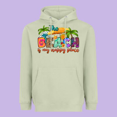 Heavyweight Hoodie the beach is my happy place