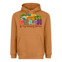 Meerkat the beach is my happy place Heavyweight Hoodie - RanaPortraitStore