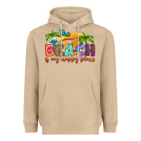 Mushroom the beach is my happy place Heavyweight Hoodie - RanaPortraitStore