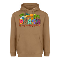 Toasted Coconut the beach is my happy place Heavyweight Hoodie - RanaPortraitStore