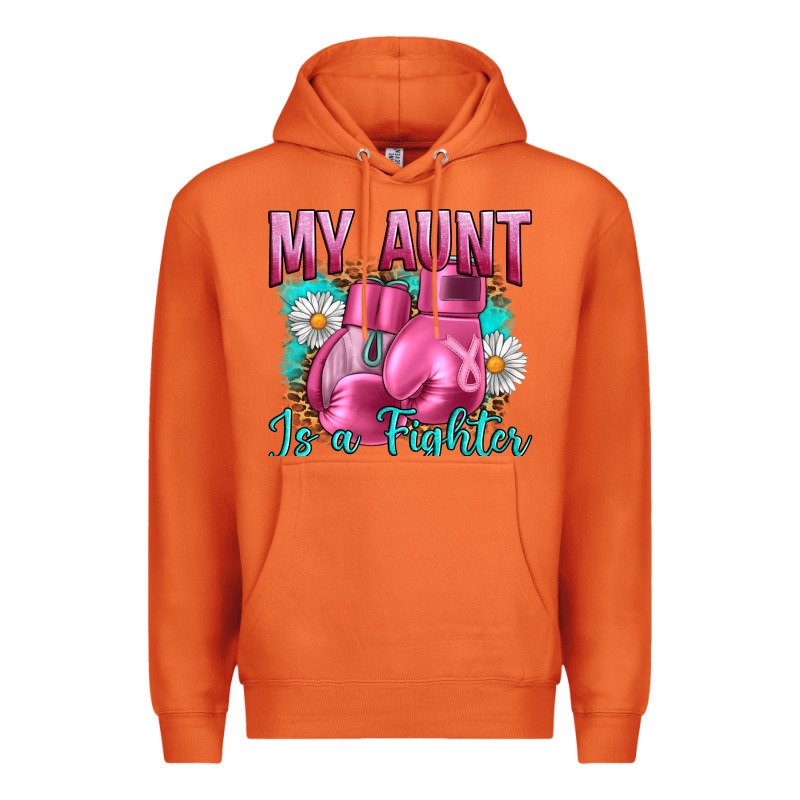 Breast Cancer My Aunt İs A Fighter Premium Hoodie by Artiststas | Teevron