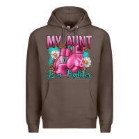 Coffee Breast Cancer My Aunt İs A Fighter Premium Hoodie - Artiststas