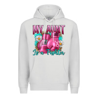 Dove Grey Breast Cancer My Aunt İs A Fighter Premium Hoodie - Artiststas