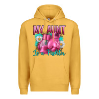 Mustard Breast Cancer My Aunt İs A Fighter Premium Hoodie - Artiststas