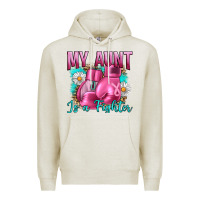 Oatmeal Heather Breast Cancer My Aunt İs A Fighter Premium Hoodie - Artiststas