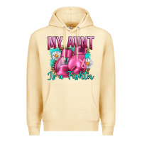 Pina Colada Breast Cancer My Aunt İs A Fighter Premium Hoodie - Artiststas