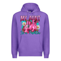 Purple Breast Cancer My Aunt İs A Fighter Premium Hoodie - Artiststas