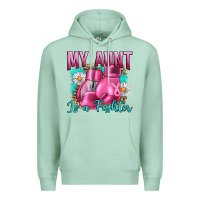 Seafoam Breast Cancer My Aunt İs A Fighter Premium Hoodie - Artiststas