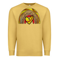 Antique Gold softball rainbow Premium Sweatshirt - Zillion Design Studio