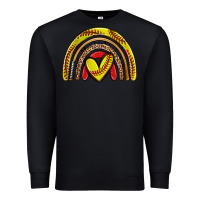 Black softball rainbow Premium Sweatshirt - Zillion Design Studio