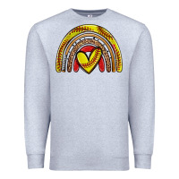 Heather Grey softball rainbow Premium Sweatshirt - Zillion Design Studio