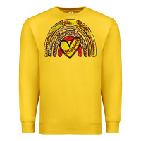 Lemon softball rainbow Premium Sweatshirt - Zillion Design Studio